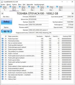 2x HDD Toshiba 1TB/ 7200rpm/ SATA3/ najeto jen 2000 hod. - 3