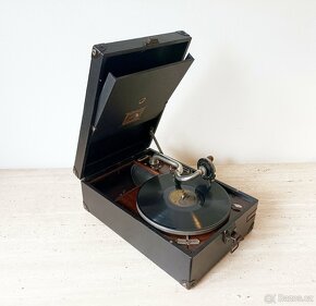 His Master’s Voice - starožitný gramofon na kliku ze 20. let - 3