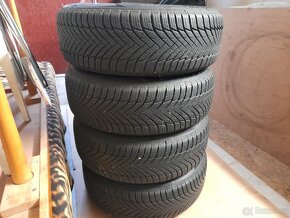 4ks. Alu kola. R15.5x100.zimni pneu 195/65/15.Škoda,VW, Seat - 3