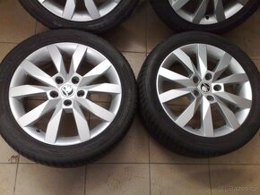 alu kola 5x112 r17 original skoda-zimaky 205/50/17 - 3