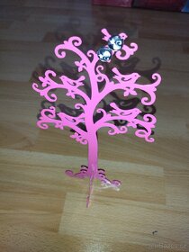 Estetický růžový strom, držátko na náušnice - 3