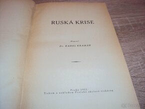 Podpis Karel Kramář - RUSKÁ KRISE - 1.vydání 1921  - 3