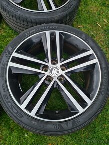 Alu kola 5x100 R17 7J ET46 letní pneu 215/40 R17 - 3