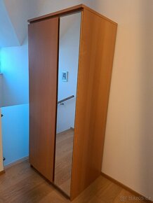 Šatní skříň Ikea 80 cm dýhovaná - 3