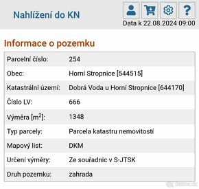 Stavební pozemek Dobrá Voda u Horní Stropnice, Novohradské h - 3