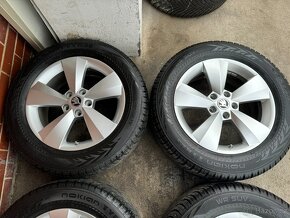 Zánovní Alu 17" 5x112, škoda Nanuq zimní 92% Kodiaq - 3