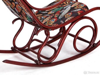 Thonet, houpací křeslo s novým čalouněním, 1935. - 3