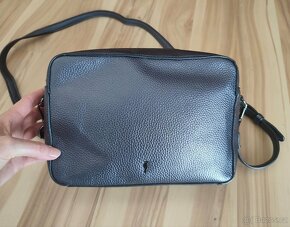 Dámská kovově šedá crossbody kabelka taška Lavoa - 3