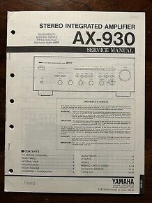 HiFi zesilobač Yamaha AX 930 - 3