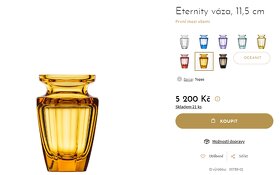Moser váza Eternity vel. 11,5 cm - 3