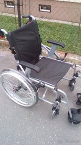 INVALIDNÍ VOZÍK 45 a 50cm-NOVÝ,BRZDY PRO DOPROVOD-ODLEHČEN - - 3