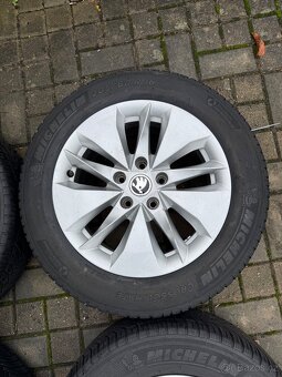 ORIGINÁL Alu Škoda ALASIA R16, 5x112 - ZIMNÍ PNEU - 3