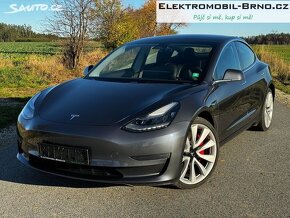 Tesla Model 3, Performance, 77kWh, SoH 87%, s DPH 589.000,- - 3