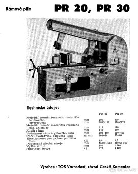 Rámová pila PR30 - 3