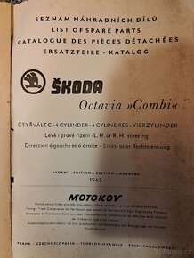 Seznam náhradních dílů Škoda Octavia Combi 1965 - 3