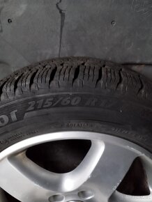 Originál sada kol VW + zimní pneu 215/60 R17 - 3