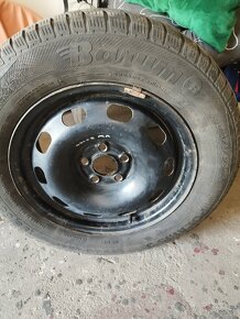 Prodám zimní pneu 195/65 r15 s disky 5x100 Škoda, VW - 3