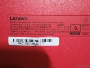 Dock Lenovo thinkpad Thunderbolt 3 Worstation gen 2, 230w - 3