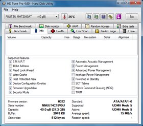 2.5" HDD PATA IDE 40GB - testovane - 3