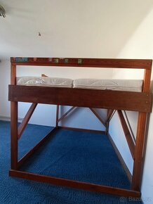 manželská postel z masívu - 3