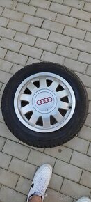 Alu originál Audi 5x112 R15 zimní gumy 6-7mm - 3