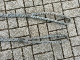 Ocelové lano s oky 6m - 3