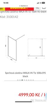 Sprchový zastěna walk-in tuu 100x195cm - 3