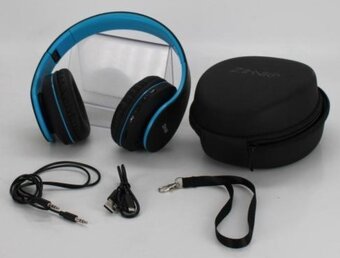 Nové bluetooth sluchátka Zihnic WH-816 modrá - 3