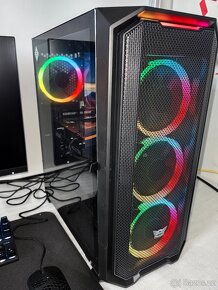 HERNÍ PC sestava Asus RGB, AMD 5600x, RX 6600, SSD, 27 lcd - 3