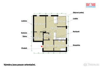 Pronájem bytu 2+kk, 57 m², Plzeň, ul. Pálavská - 3