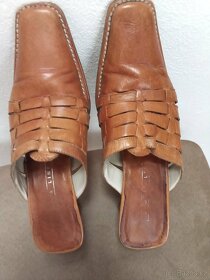 Dámské kožené letní pantofle - 3