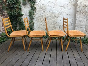 Retro židle TON (ohýbané, bukové dřevo) - 4 kusy - 3