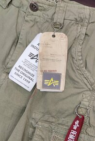 šortky Alpha Industries JET light olive vel.30 - 3