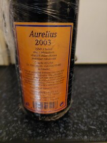 Víno Aurelius 2003,výběr z bobulí - 3