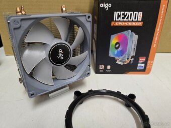 Chladič procesoru ICE200Pro Air s RGB podsvícením + větrák - 3