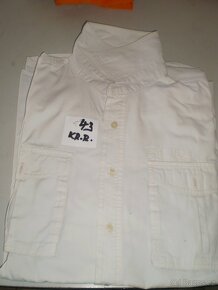 košile pánská - krátký rukáv - výprodej -výběr  43,44 - 3