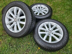 Kompletní zimní orig Alu kola VW SEPANG - 215/60 R16 - 5x112 - 3