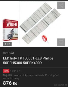 LED lišty PHILIPS SHARP, 12ks, nové - 3