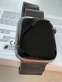 Apple iWatch 7 ocel (GPS+cellular) 45mm, pásek: milánský tah - 3