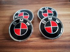 středové krytky BMW 68mm karbon modra cervena cerna bílá - 3