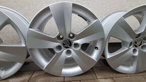 Prodám original aludisky škoda 5x100 6jx15H2 ET38 - 3