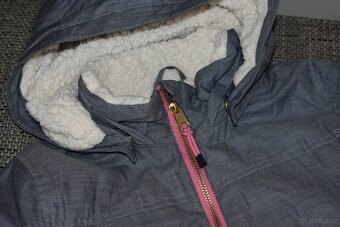 Zateplená dívčí parka/bunda H&M, velikost 140 - 3