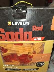 Sada Levelys, klínky, spony 1,5mm, kleště, nové - 3