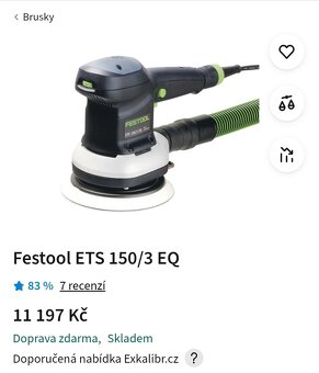 Festool 3M Vysavač Bruska brusivo tmely - 3