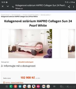 Kolagenové solárium HAPRO Collagen Sun 24 Pearl White - 3