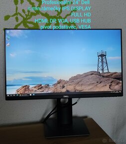 ⎚ IPS VÝBORNÝ Dell p2419h, HDMI, DP, VGA, USB hub, pivot - 3