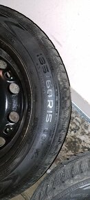 4ks Zimní kola plechy s pneu Nokian XL M+S 185/60 R15 - 3