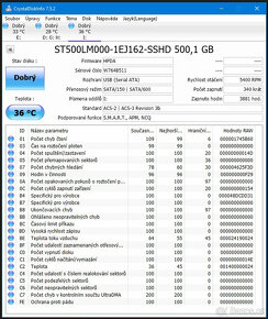 5x SSHD disk SeaGate 500GB 2,5"SATA, 1ks/á200,-Kč - 3