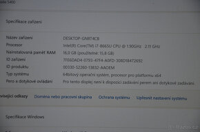 Dell latitude 5400 i7/16GB/SSD 256GB/záruka - 3