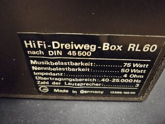 Grundig Hi-Fi-Dreiweg-Box RL60 ( BOX 650b) - 3